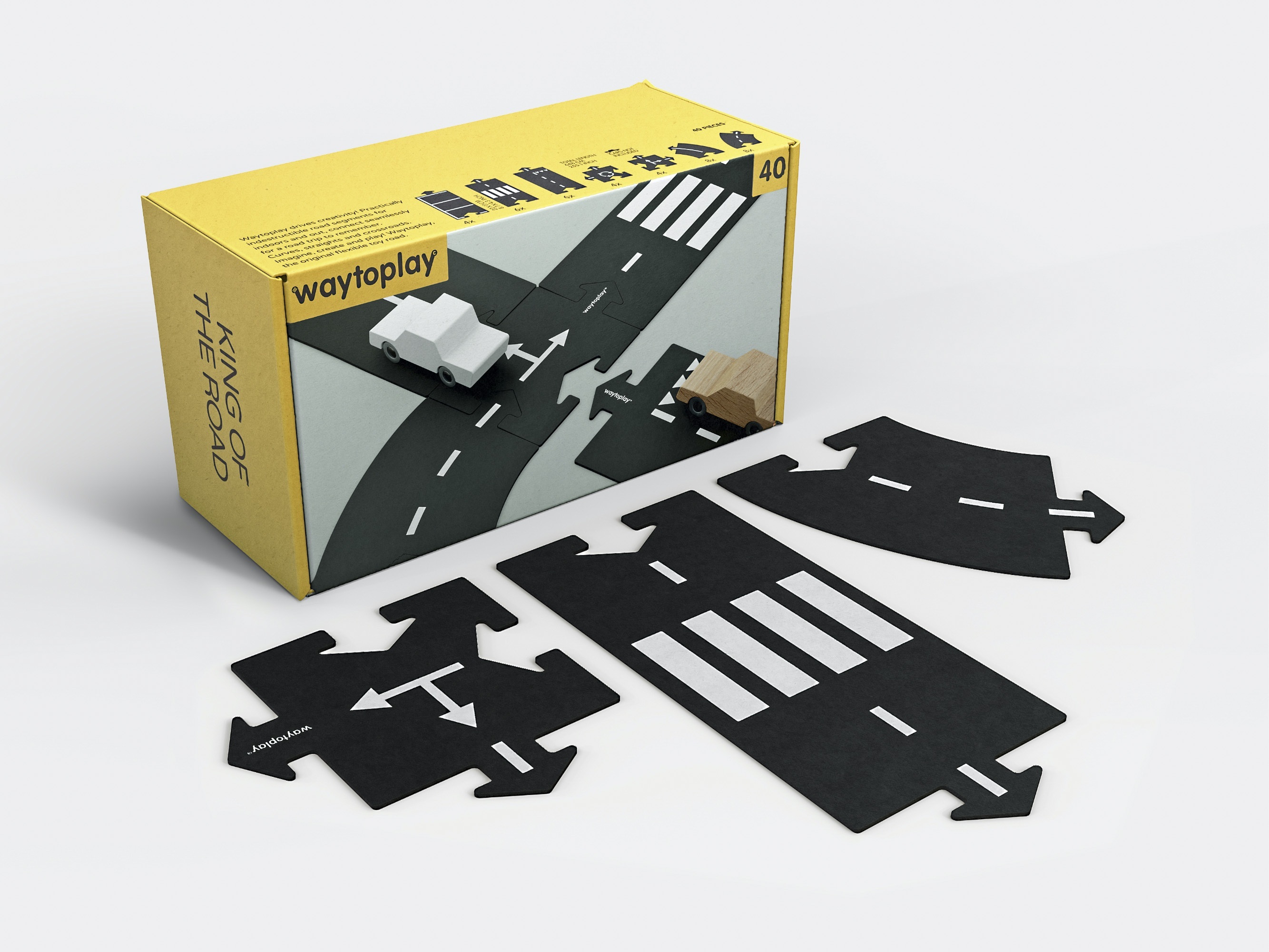 Waytoplay King of the Road – Σετ Αυτοκινητόδρομου (40 τεμ.)