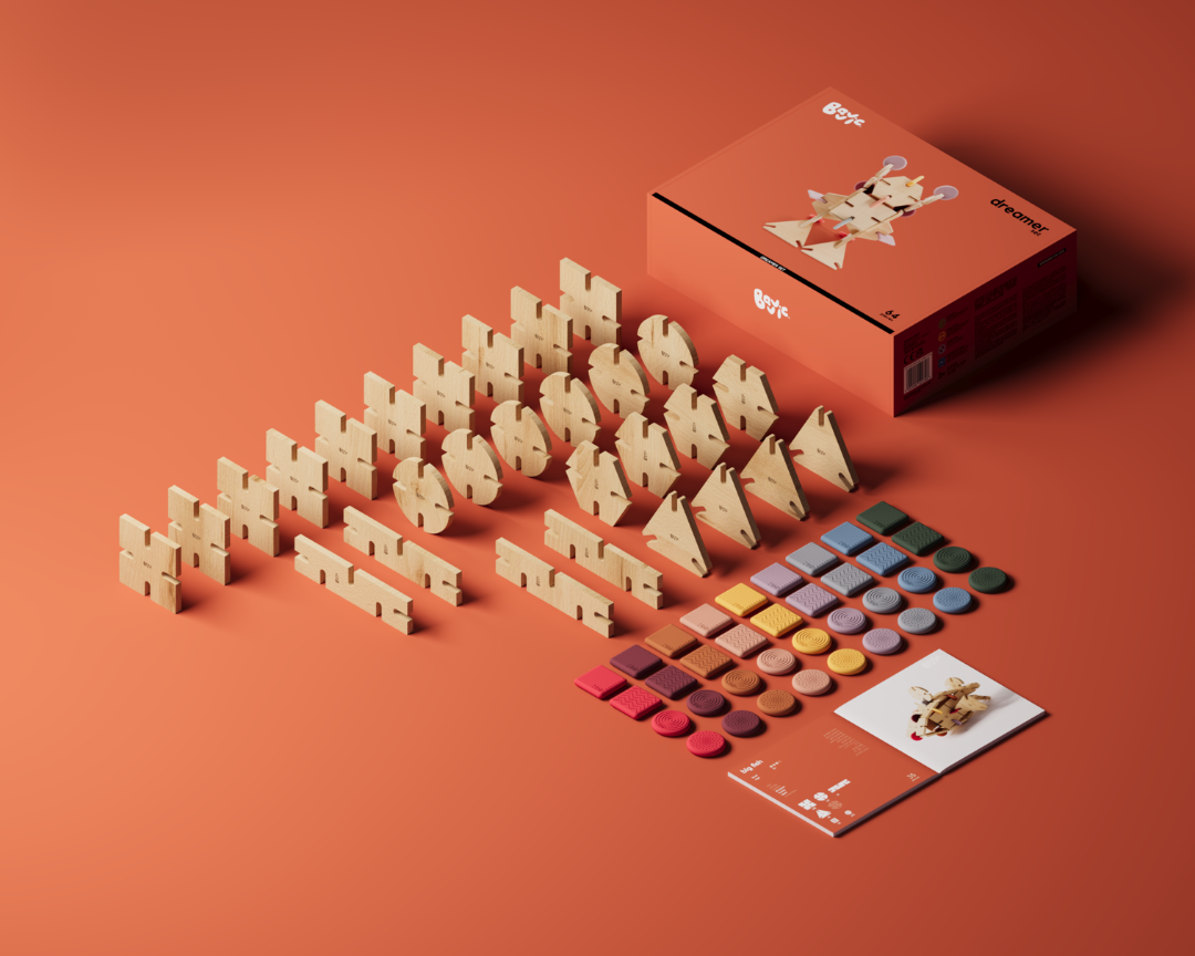 Bavvic Dreamer set - Ξύλινο Σετ Κατασκευών 64 Τεμαχίων