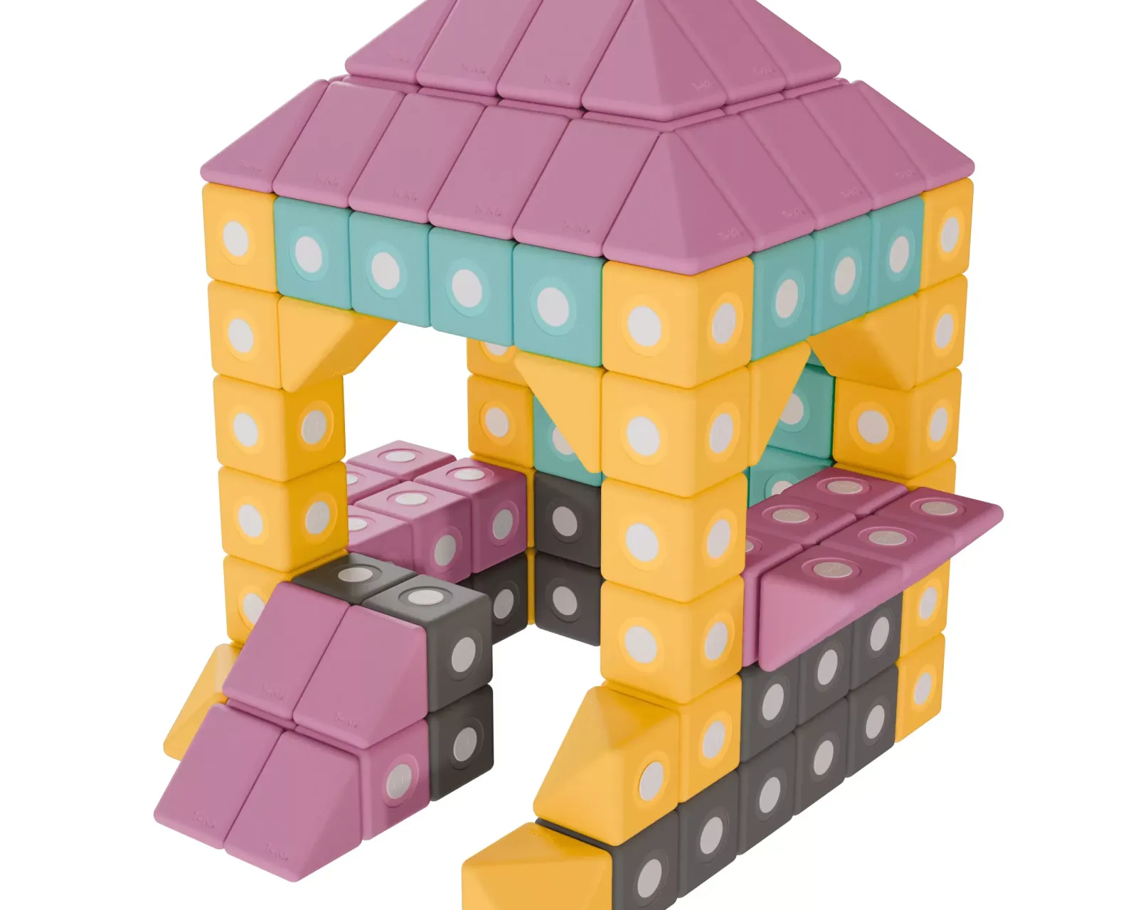 Tuki BUILDER – Αφρώδη Μαγνητικά Τουβλάκια