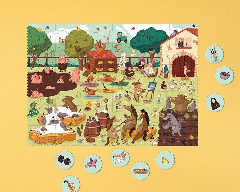 Londji Farmtastic – Παζλ Φάρμας & Παιχνίδι Παρατήρησης (36 τεμ.)