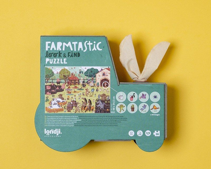 Londji Farmtastic – Παζλ Φάρμας & Παιχνίδι Παρατήρησης (36 τεμ.)