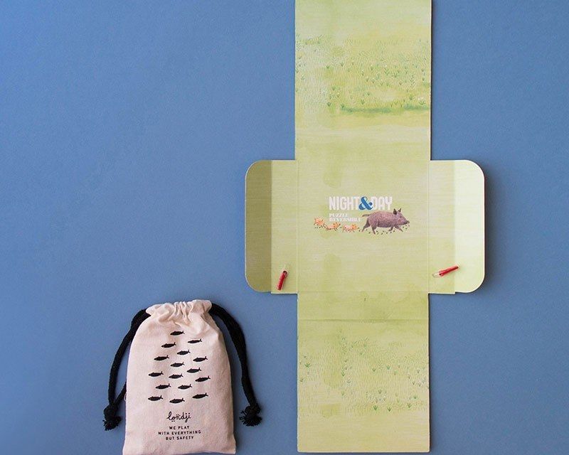 Londji Pocket Puzzle Night & Day in the Forest – Παζλ Διπλής Όψης (100 τεμ.)