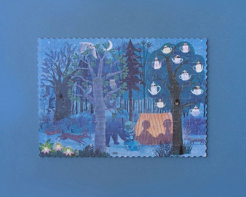 Londji Pocket Puzzle Night & Day in the Forest – Παζλ Διπλής Όψης (100 τεμ.)
