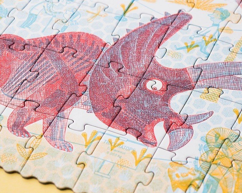 Londji Discover the Dinosaurs – Παζλ Παρατήρησης με Μεγεθυντικούς Φακούς (200 τεμ.)