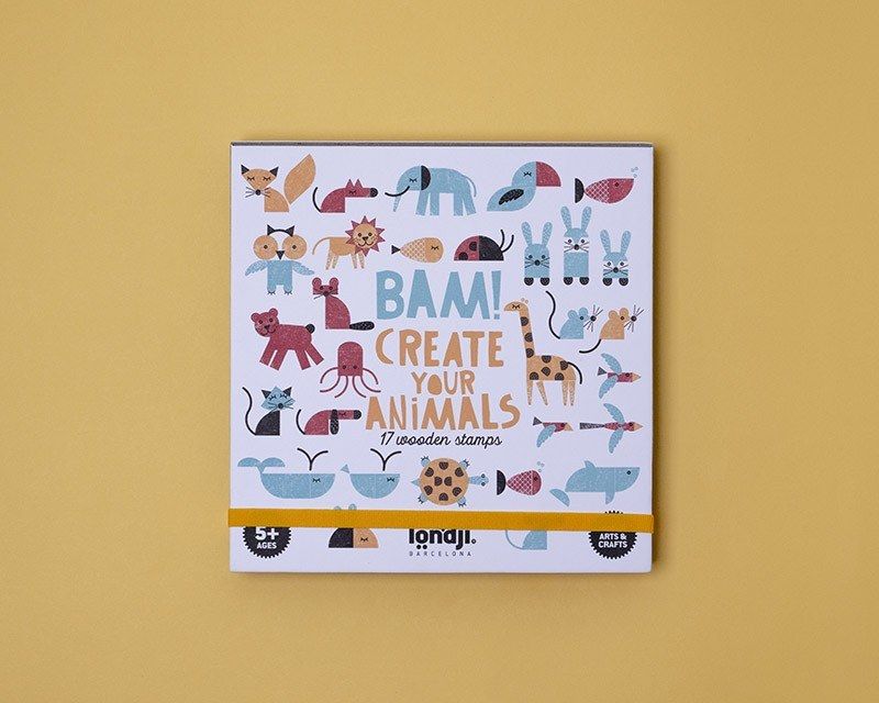 Londji Bam! Create Your Animals - Δημιουργικό Παιχνίδι Σφραγίδων & Ζώων
