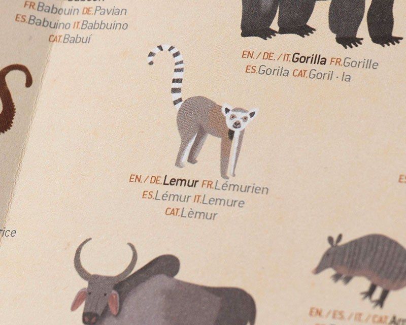 Londji Animal World - Χάρτης Ζώων με Αυτοκόλλητα