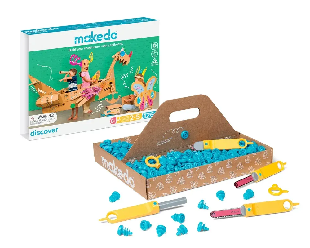 Makedo Discover Kit – Σετ Κατασκευαστικών Εργαλείων 126 τεμαχίων
