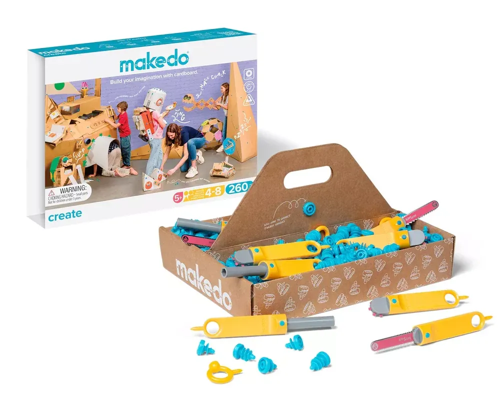 MakeDo Create Kit – Σετ Κατασκευαστικών Εργαλείων 260 τεμαχίων