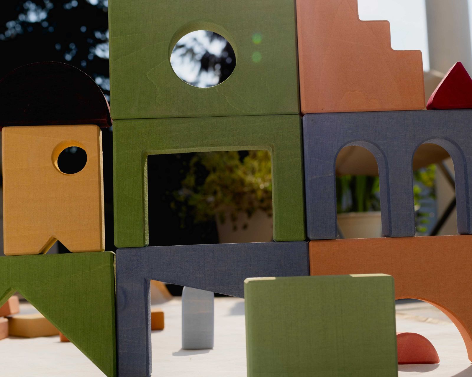 Toyto Blocks Building Blocks - Ξύλινα Τουβλάκια Γεωμετρικης Κατασκευής