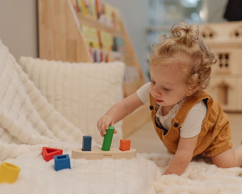 PlanToys Βάρκα Ταξινόμησης - Ξύλινο Παιχνίδι Σχημάτων