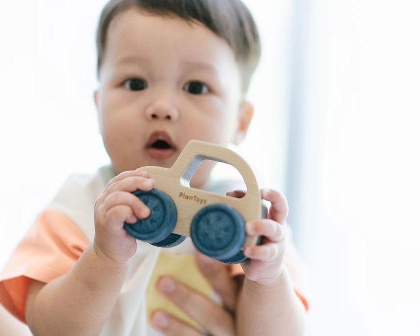 PlanToys Ηλεκτροκίνητο - Ξύλινο Αυτοκινητάκι για Παιχνίδι Φαντασίας