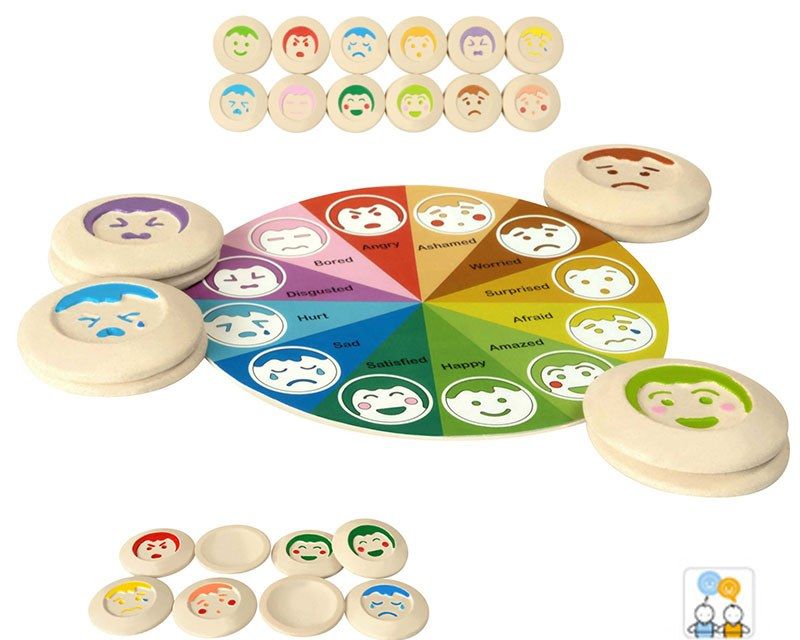 PlanToys Παιχνίδι Μνήμης με Συναισθήματα - Ξύλινο Εκπαιδευτικό Παιχνίδι