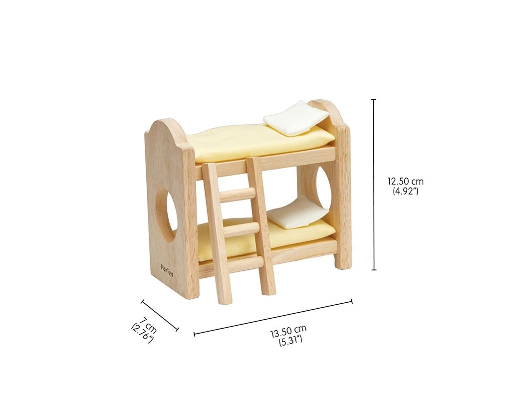 PlanToys Παιδικό Δωμάτιο Classic - Ξύλινο Σετ Επίπλων για Κουκλόσπιτο