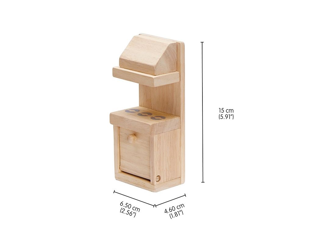 PlanToys Κουζίνα Classic - Ξύλινο Σετ Επίπλων για Κουκλόσπιτο