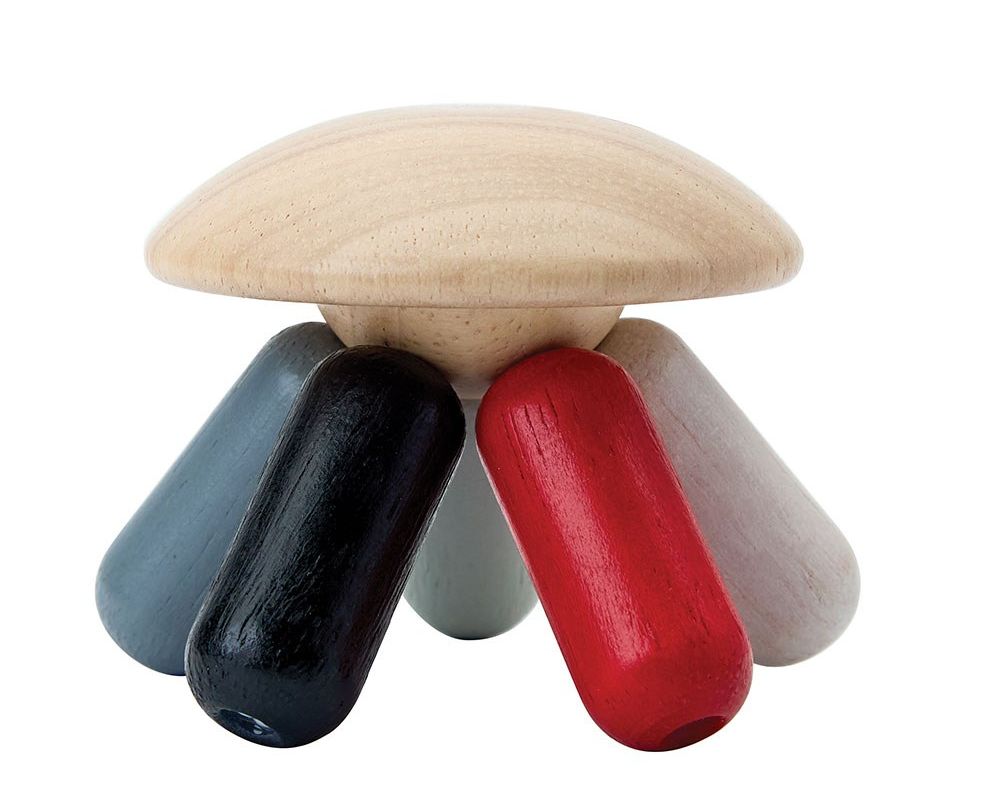 PlanToys Μέδουσα high contrast - Ξύλινο Αισθητηριακό Παιχνίδι για Βρέφη
