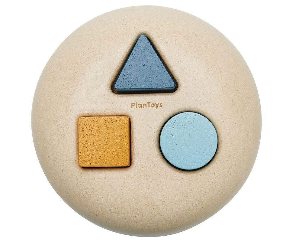 PlanToys Βάση με Γεωμετρικά Σχήματα - Ξύλινο Παιχνίδι Ταξινόμησης