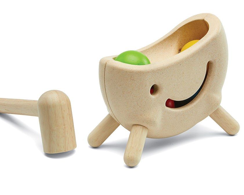 PlanToys Σφυροκόπημα - Ξύλινο Παιχνίδι Δεξιοτήτων με Μπάλες