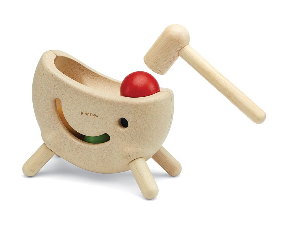 PlanToys Σφυροκόπημα - Ξύλινο Παιχνίδι Δεξιοτήτων με Μπάλες