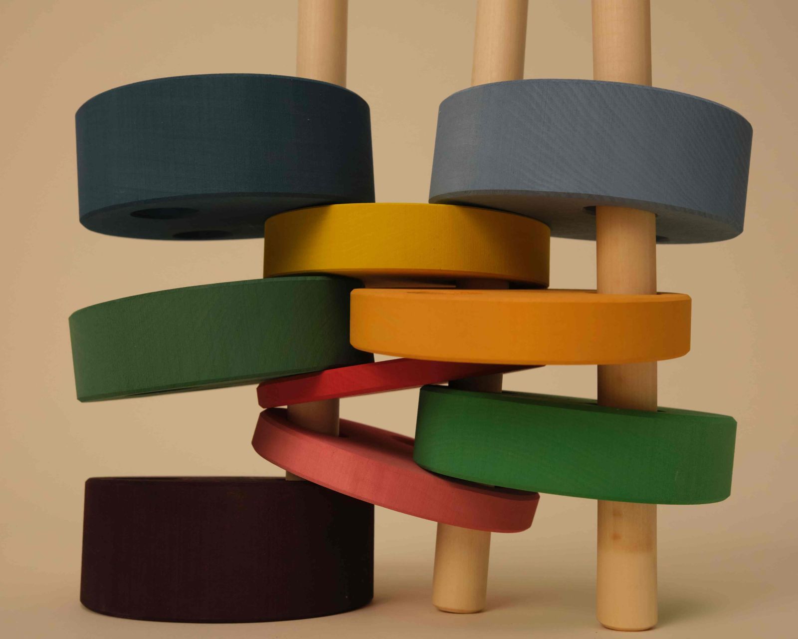 Toyto Round Stacking Tower - Ξυλινος Πυργος Στοιβαξης