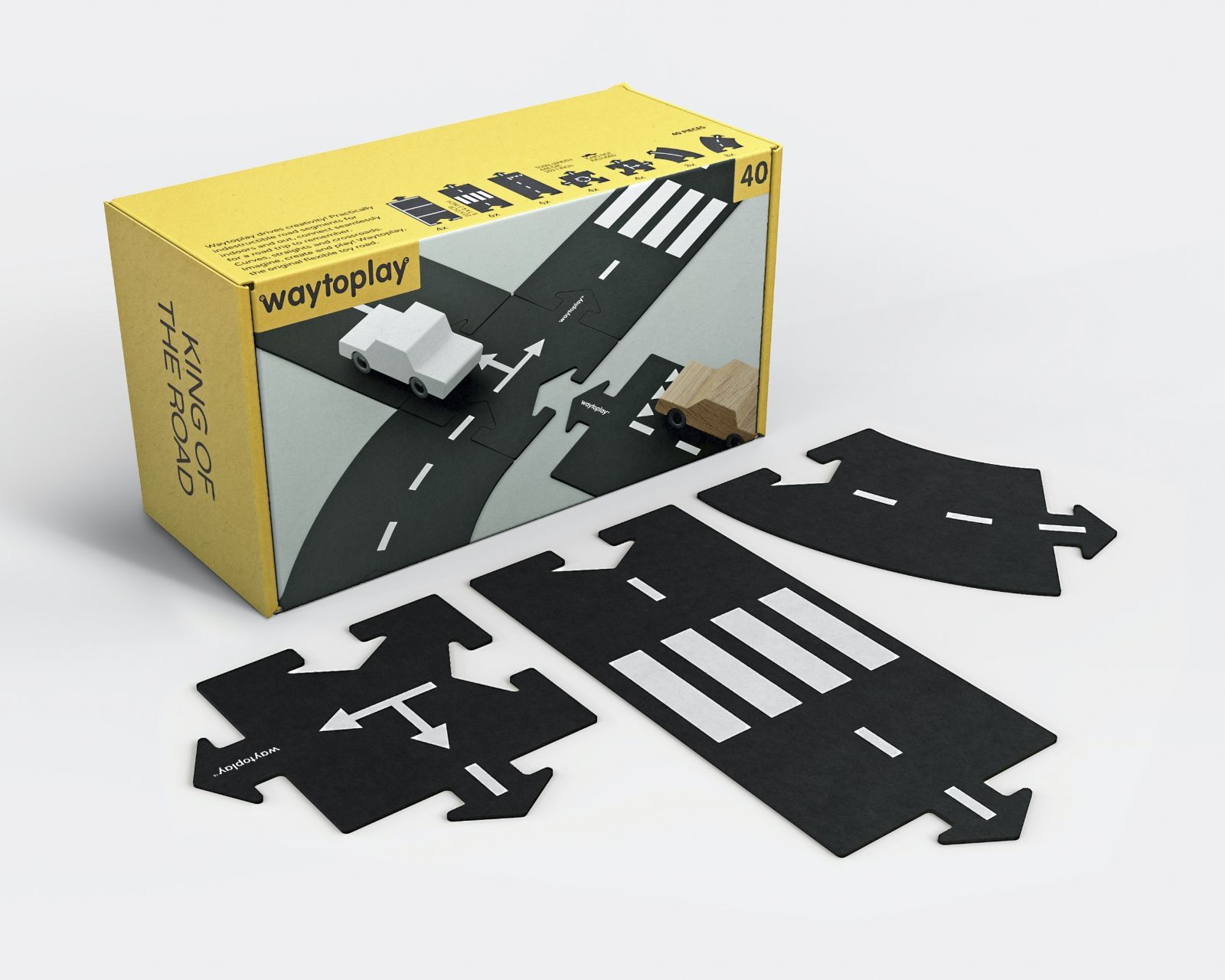 Waytoplay King of the Road – Σετ Αυτοκινητόδρομου (40 τεμ.)