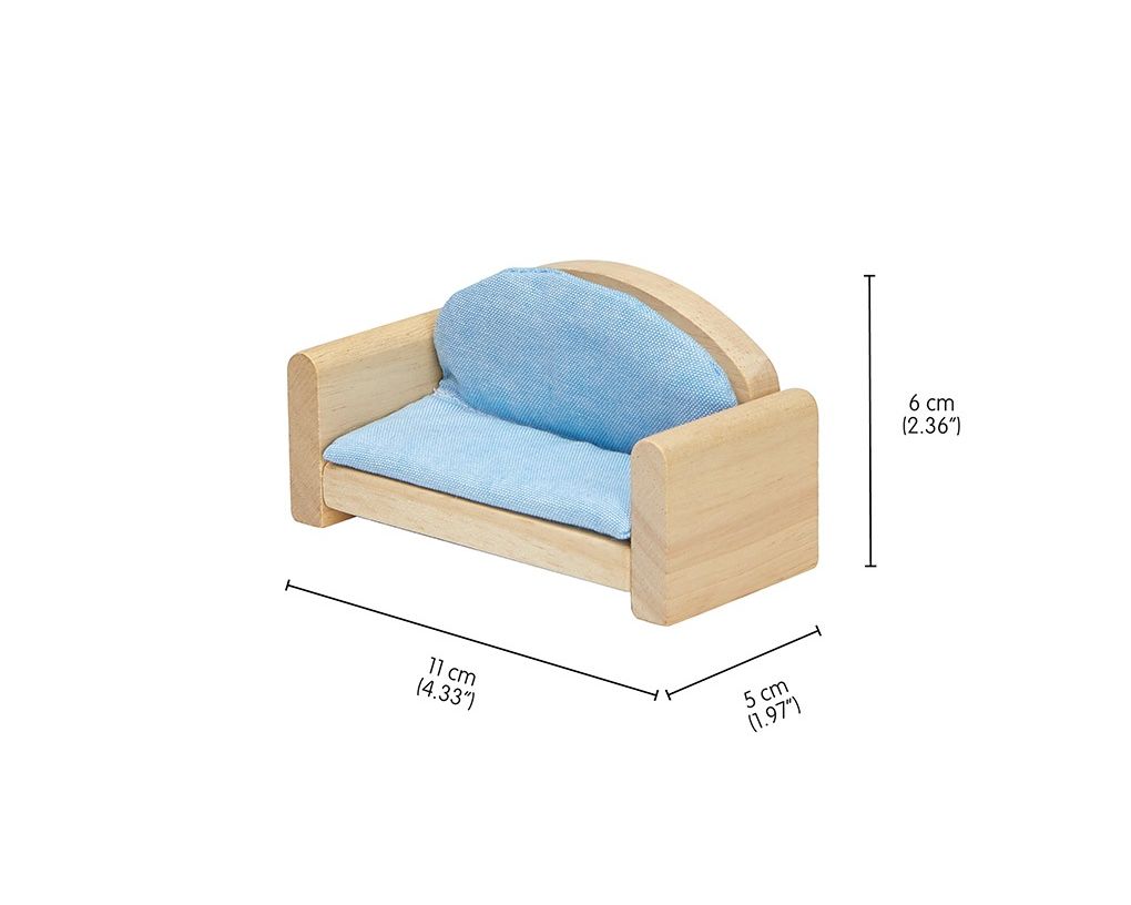PlanToys Σαλόνι Classic - Ξύλινο Σετ Επίπλων για Κουκλόσπιτο