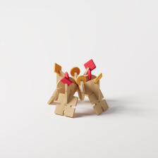 Bavvic Family set - Ξύλινο Σετ κατασκευών 128 τεμαχίων