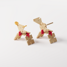 Bavvic Family set - Ξύλινο Σετ κατασκευών 128 τεμαχίων