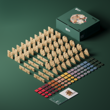 Bavvic Family set - Ξύλινο Σετ κατασκευών 128 τεμαχίων
