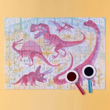 Londji Discover the Dinosaurs – Παζλ Παρατήρησης με Μεγεθυντικούς Φακούς (200 τεμ.)