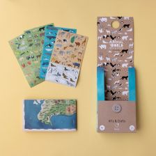 Londji Animal World - Χάρτης Ζώων με Αυτοκόλλητα