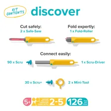 Makedo Discover Kit – Σετ Κατασκευαστικών Εργαλείων 126 τεμαχίων