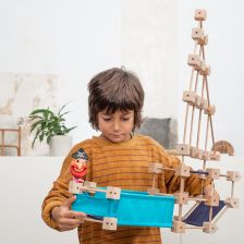 Mini Trigonos – Ξύλινο Παιχνίδι Κατασκευών (Μέγεθος Μ)