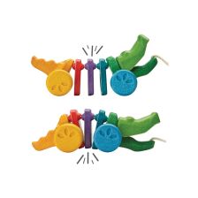 PlanToys Κροκόδειλος Ουράνιο Τόξο - Ξύλινο Συρόμενο Παιχνίδι