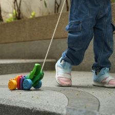 PlanToys Κροκόδειλος Ουράνιο Τόξο - Ξύλινο Συρόμενο Παιχνίδι
