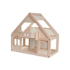 PlanToys Κλασικό Κουκλόσπιτο - Ξύλινο Κουκλόσπιτο με 4 Δωμάτια