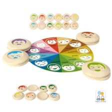 PlanToys Παιχνίδι Μνήμης με Συναισθήματα - Ξύλινο Εκπαιδευτικό Παιχνίδι