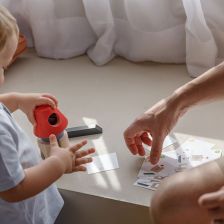 PlanToys Διαστημόπλοιο - Ξύλινο Παιχνίδι Λογικής με Κάρτες
