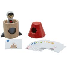 PlanToys Διαστημόπλοιο - Ξύλινο Παιχνίδι Λογικής με Κάρτες