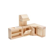 PlanToys Κουζίνα Classic - Ξύλινο Σετ Επίπλων για Κουκλόσπιτο