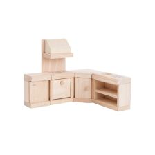 PlanToys Κουζίνα Classic - Ξύλινο Σετ Επίπλων για Κουκλόσπιτο