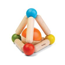 PlanToys Πυραμίδα με Μπάλα - Ξύλινο Αισθητηριακό Παιχνίδι για Βρέφη