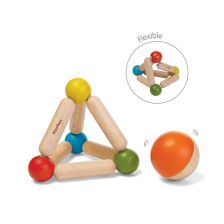 PlanToys Πυραμίδα με Μπάλα - Ξύλινο Αισθητηριακό Παιχνίδι για Βρέφη