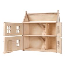 PlanToys Βικτωριανό Κουκλόσπιτο - Ξύλινο Κουκλόσπιτο 3 ορόφων