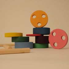 Toyto Round Stacking Tower - Ξυλινος Πυργος Στοιβαξης