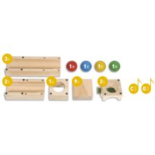 Xyloba Junior Midi - Ξύλινη Μουσική Κατασκευή με Μπάλες (21 τεμ.)