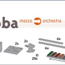 Xyloba Marble Run Extension Kit – Ξύλινο σετ μουσικής επέκτασης (62 τεμ.)