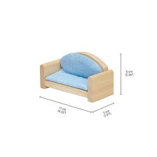 PlanToys Σαλόνι Classic - Ξύλινο Σετ Επίπλων για Κουκλόσπιτο