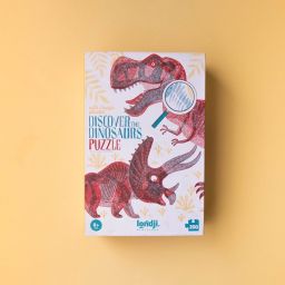 Londji Discover the Dinosaurs – Παζλ Παρατήρησης με Μεγεθυντικούς Φακούς (200 τεμ.)