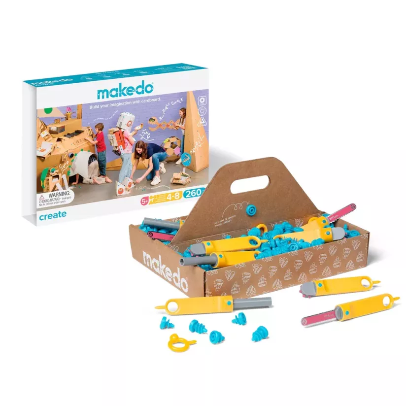 MakeDo Create Kit – Σετ Κατασκευαστικών Εργαλείων 260 τεμαχίων