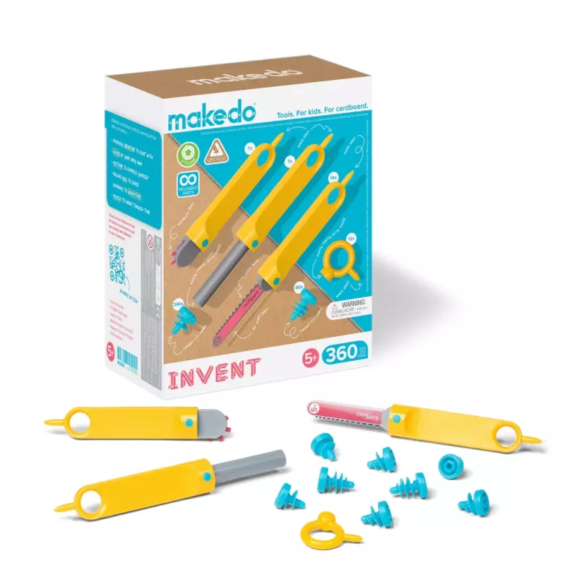 Makedo Invent Kit – Σετ Κατασκευαστικών Εργαλείων 360 τεμαχίων